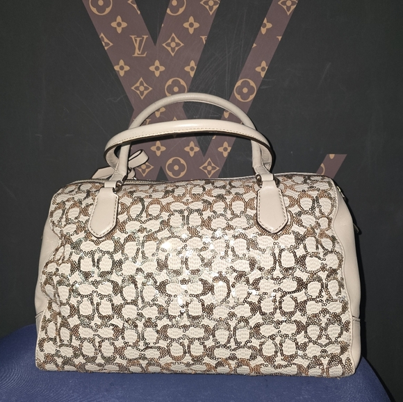 Coach euc poppy sequin east west satchel - Picture 3 of 10